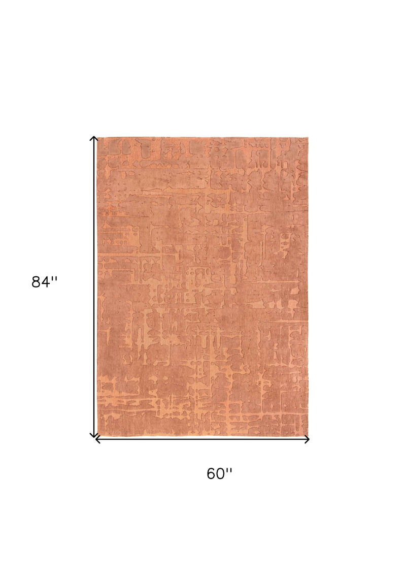HomeRoots Abstract Non Skid Area Rug image number 4