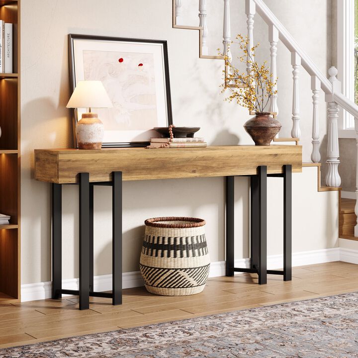 Wood Sofa Table, Console Table for Hallway and Foyer