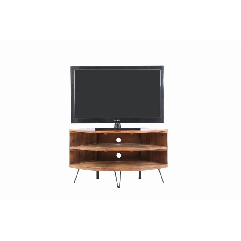 Streamdale Reclaimed Wood Corner Media Table image number 0