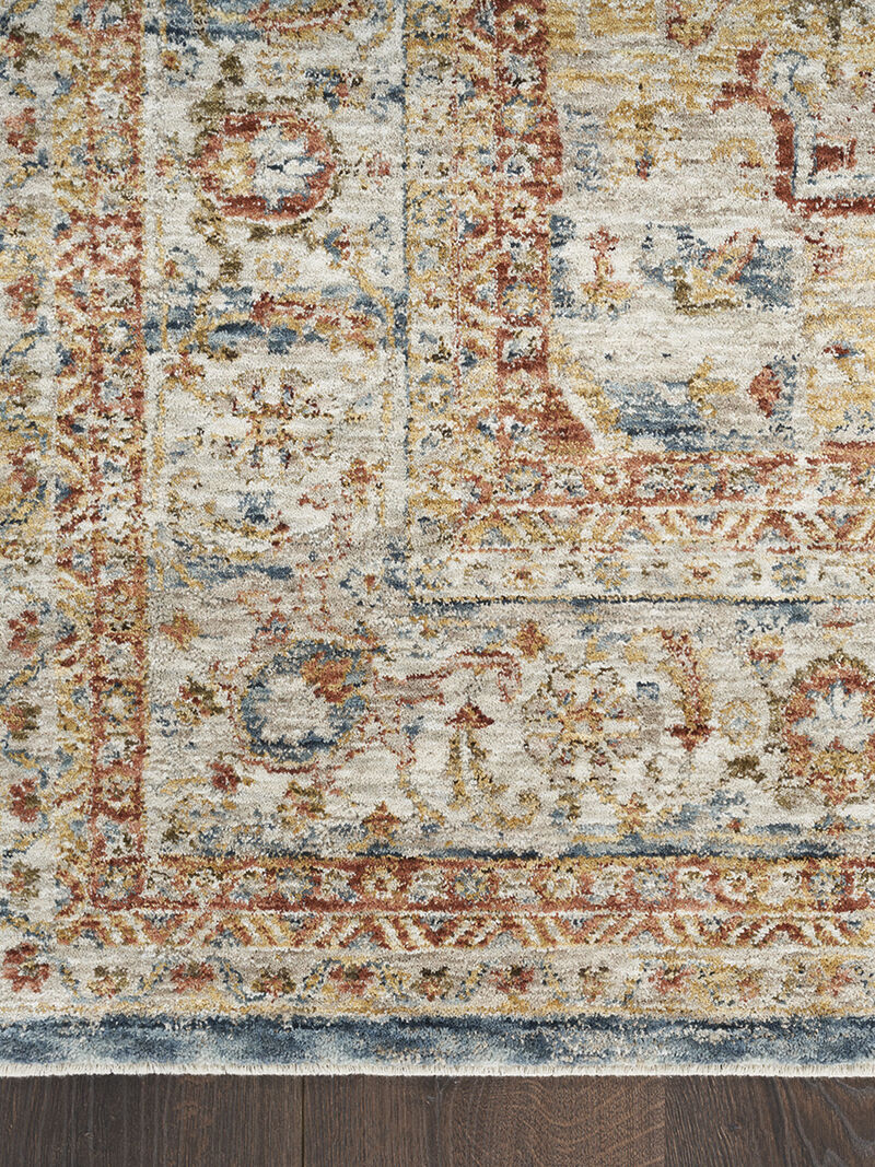 Sahar SHR06 Ivory/Blue 3'11" x 5'11" Rug