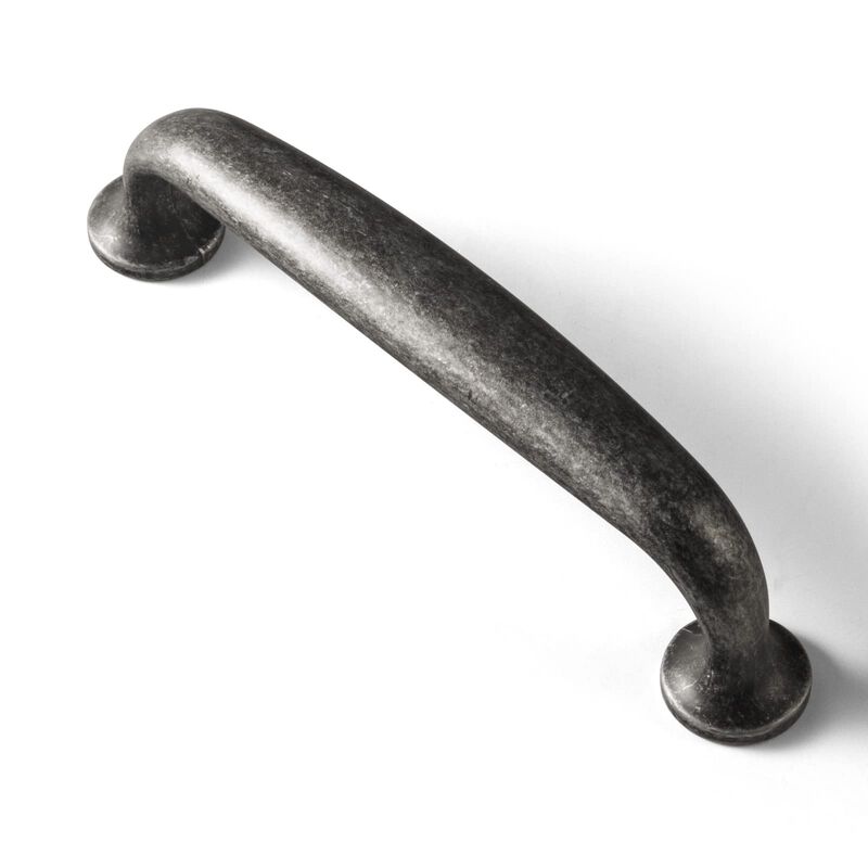 goo-Ki 6 Pack Weathered Nickel Drawer Handles, 5 Hole center Antique Silver cabinet Pulls Handle for Dresser cupboard, Vintage R