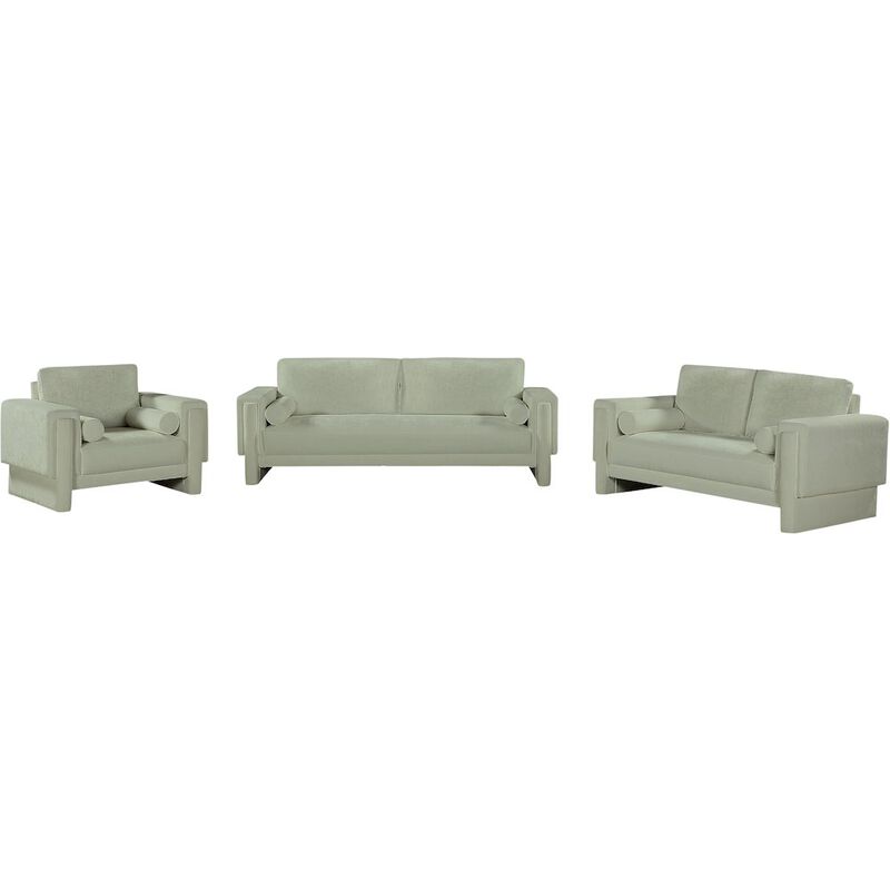 Meridian Furniture Madeline Mint Chenille Fabric Sofa