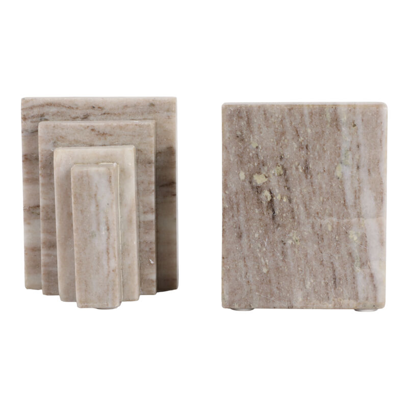 S/2 Onyx Marble Block Bookends image number 4
