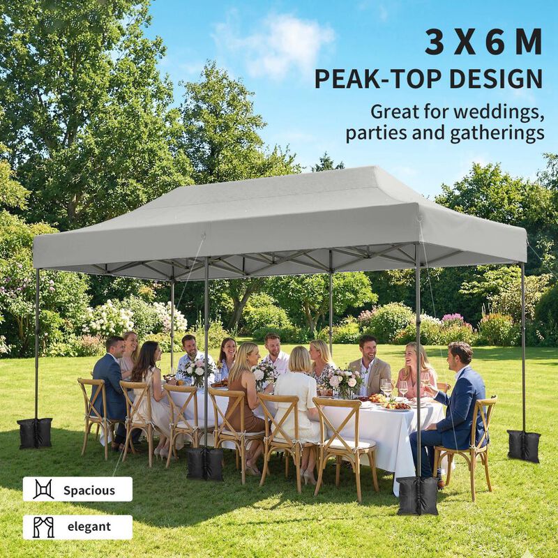 Hivvago Heavy Duty 10x20 Pop Up Tent image number 3