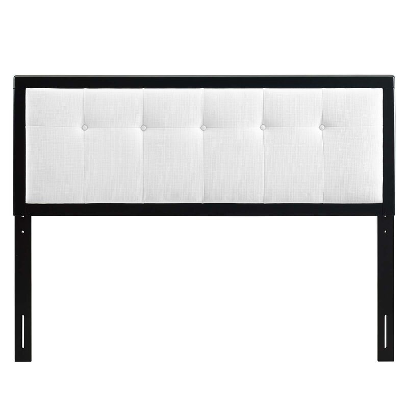 Draper Tufted Twin Fabric and Wood Headboard image number 1