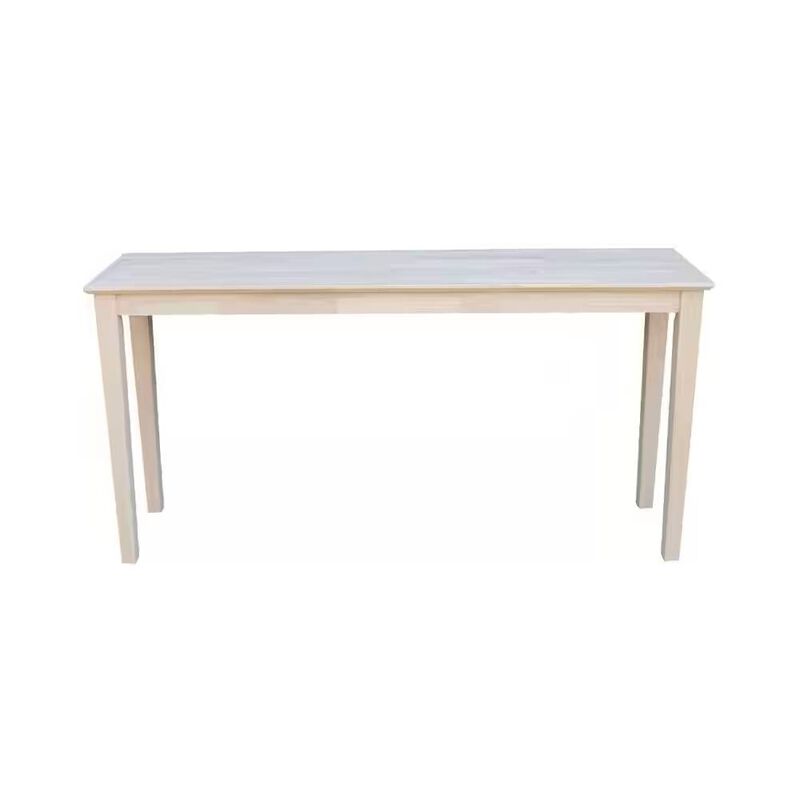 Unfinished Solid Wood Farmhouse Console Sofa Table – Classic Farmhouse Style