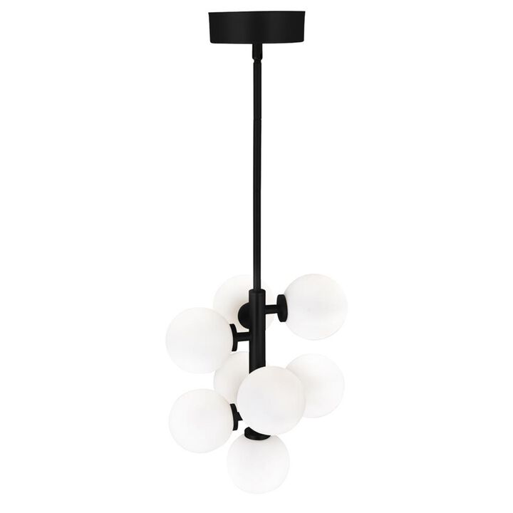 Arya 8 Light Pendant With Black Finish