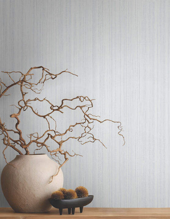 Indra Light Grey Striated Wallpaper