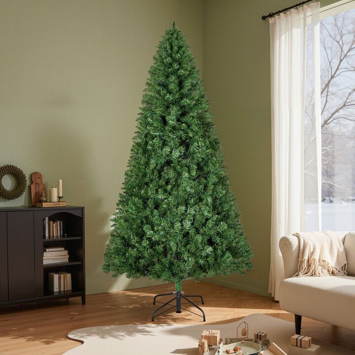 Artificial Holiday Christmas Tree with 1250 Tips and Durable Metal Stand