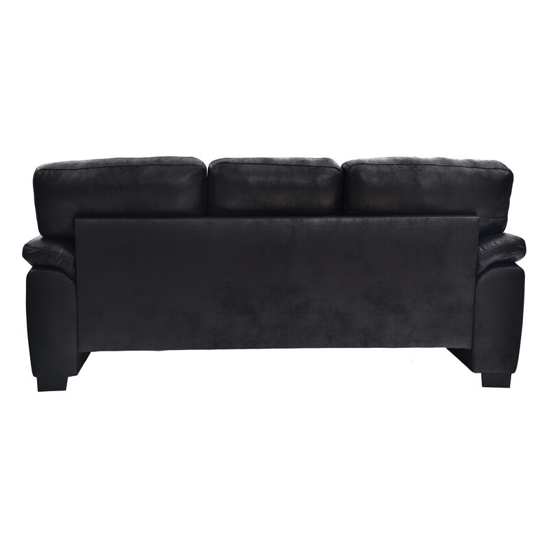 Domord Modern 81" Foil Fabric Sofa image number 5