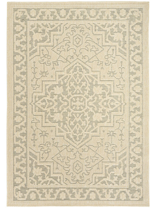 Tulum TLM05 Taupe/Olive 4' x 6' Rug