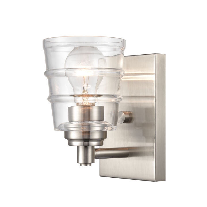 Pulsate 4.5'' Wide 1-Light Silver Sconce