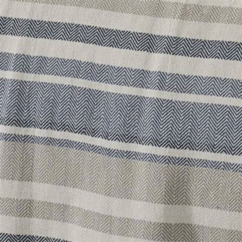 Chevron Stripe Lightweight Cotton Blanket Soft and Breathable for All Season Use