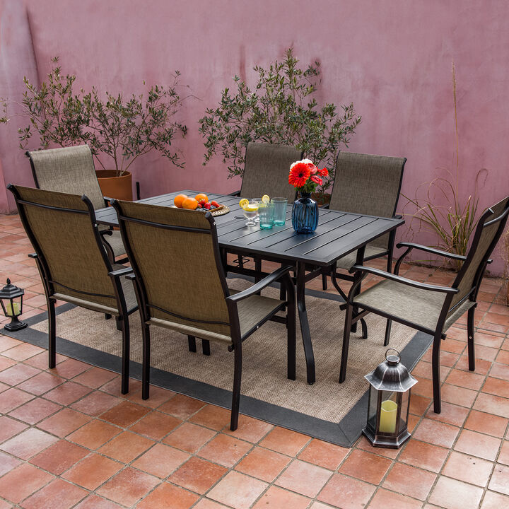 Sour Citrus 7-Piece Outdoor Patio Dining Set
