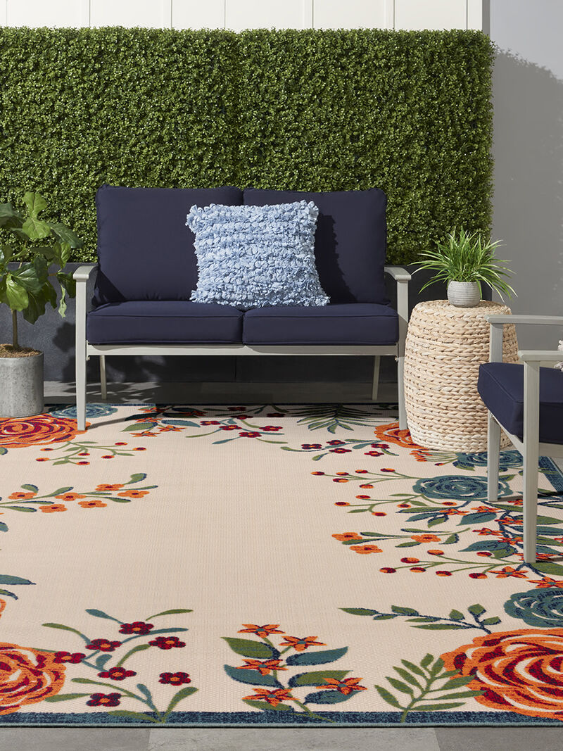 Aloha ALH32 Ivory/Multicolor 10' x 14' Rug