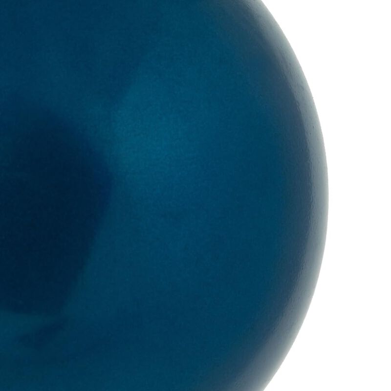 Vickerman 4.75" Blue Candy Ball Ornament, 4 per Bag image number 3