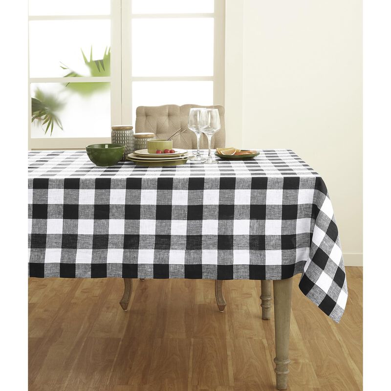 Linen Tablecloth - Buffalo Check image number 0
