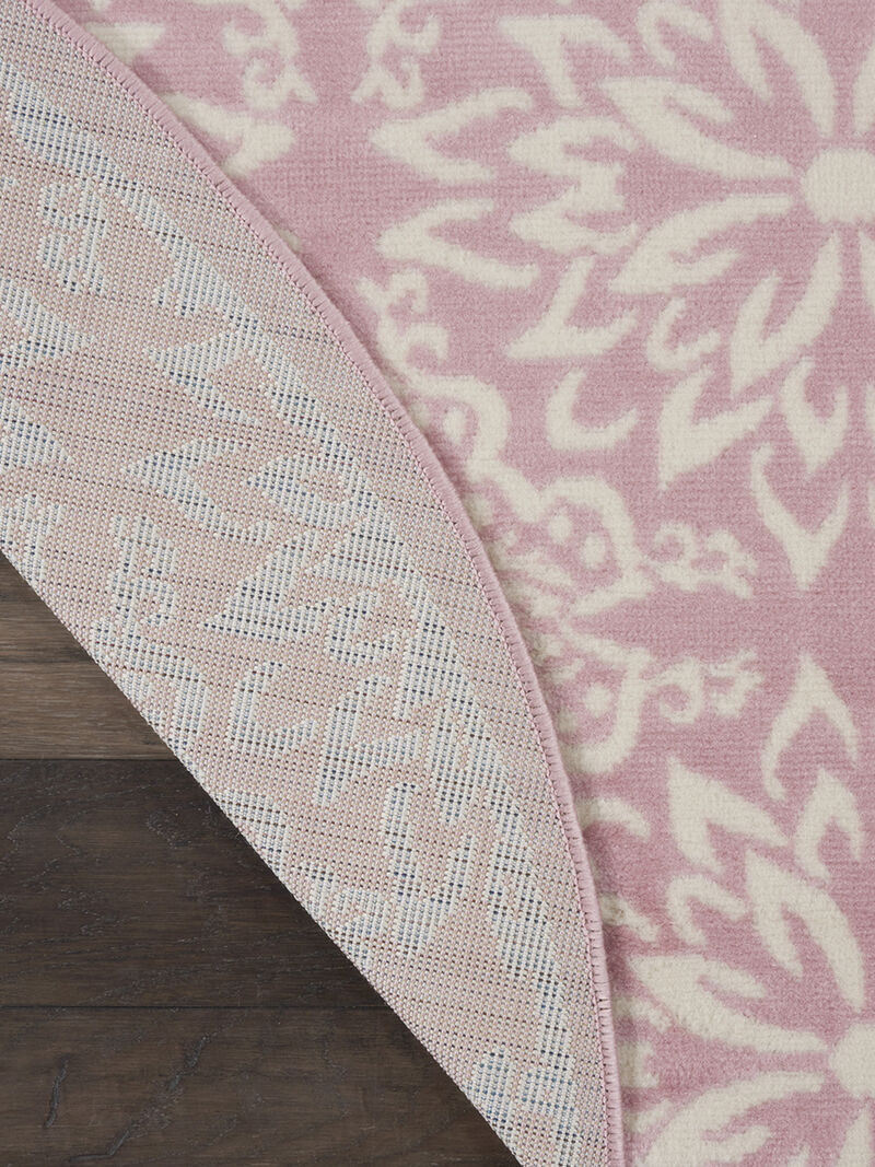 Jubilant JUB06 Ivory/Pink 8'6" x 12' Rug