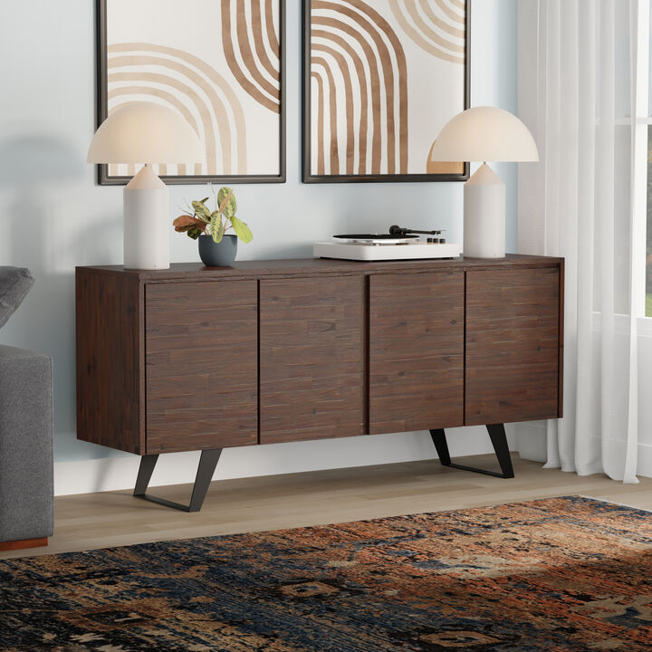 Simpli Home Lowry Large 4 Door Sideboard Buffet