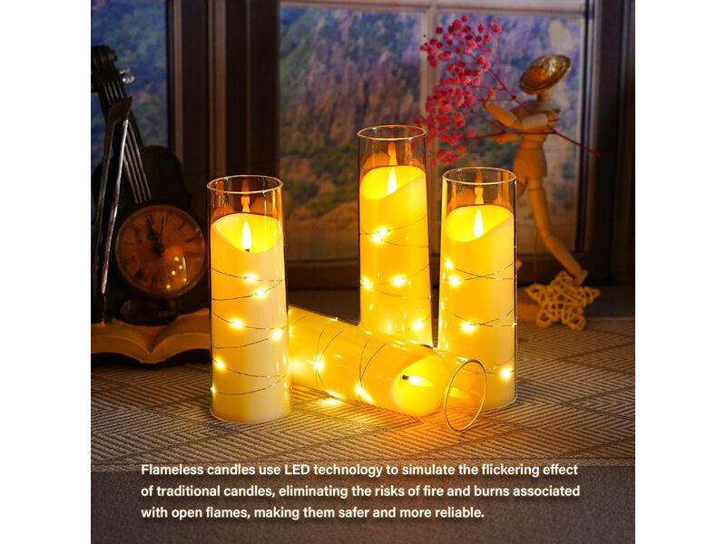 Flameless Candles,  Battery Operated Candles image number 3