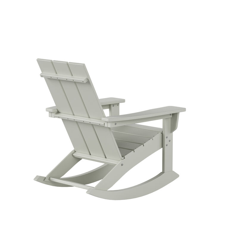 WestinTrends Modern Adirondack Outdoor Rocking Chair image number 5
