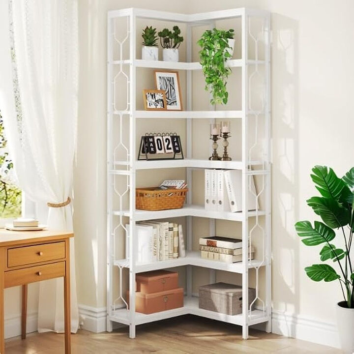 Tribesigns 7-Tier Corner Bookshelf