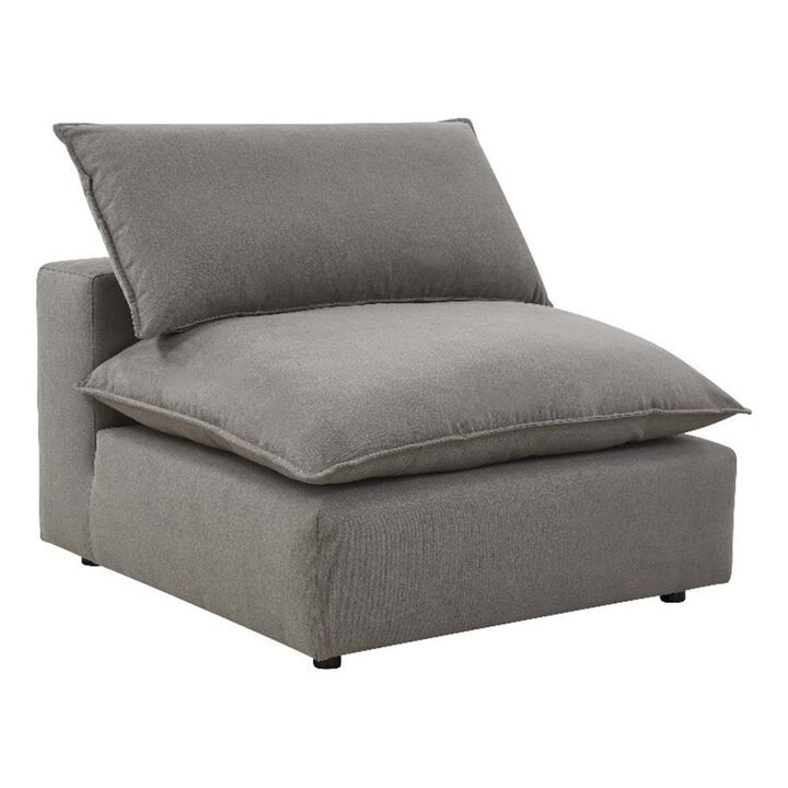 Cali Slate Performance Fabric Armless Chair