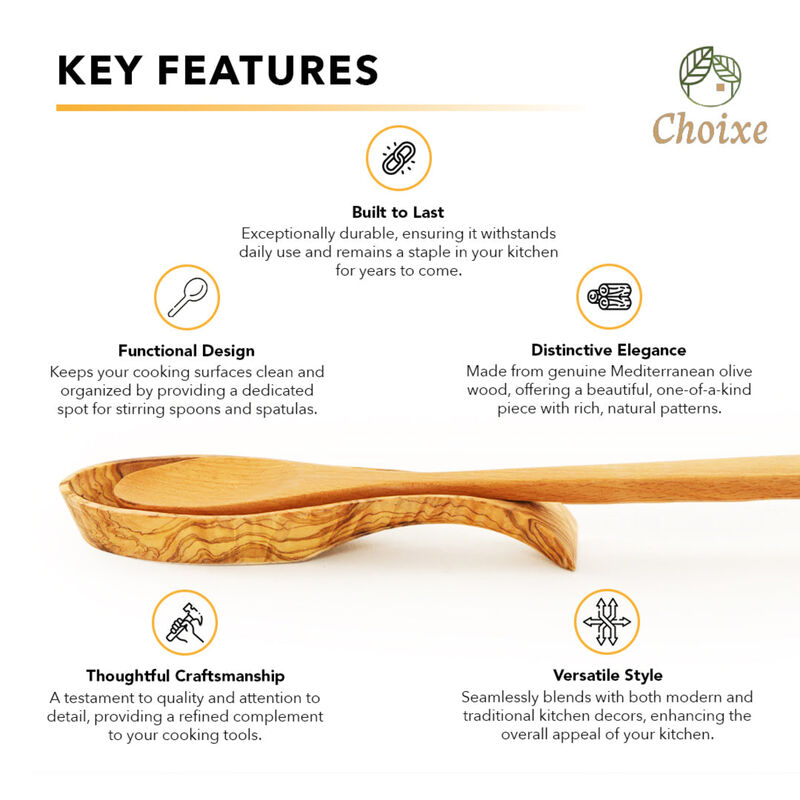 Olive Wood Spoon Rest image number 2