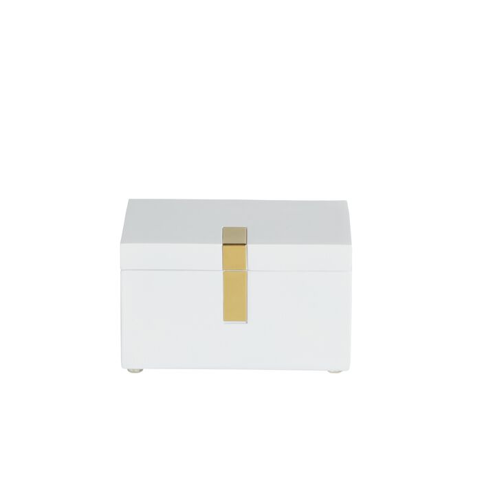 Houston Street White/Brass Canister