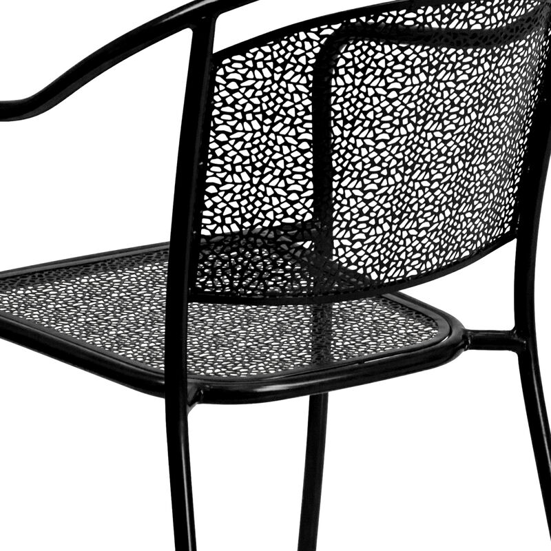 35.5SQ Gold Patio Table Set image number 9