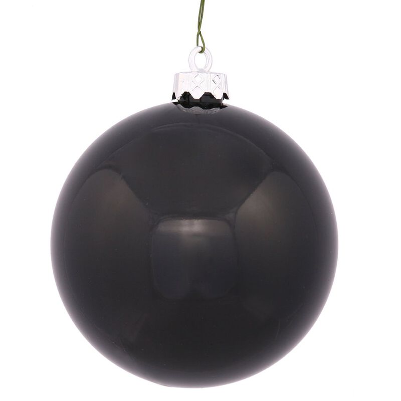 20" Giant Black Shiny Ornament image number 0