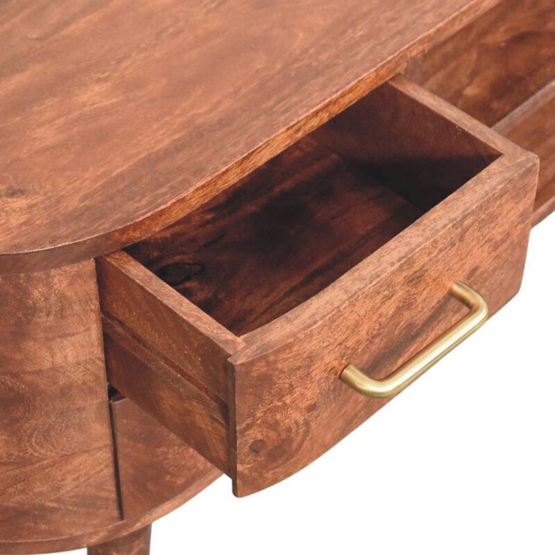 Artisan Furniture Solid Wood Jetson Curve Media Console