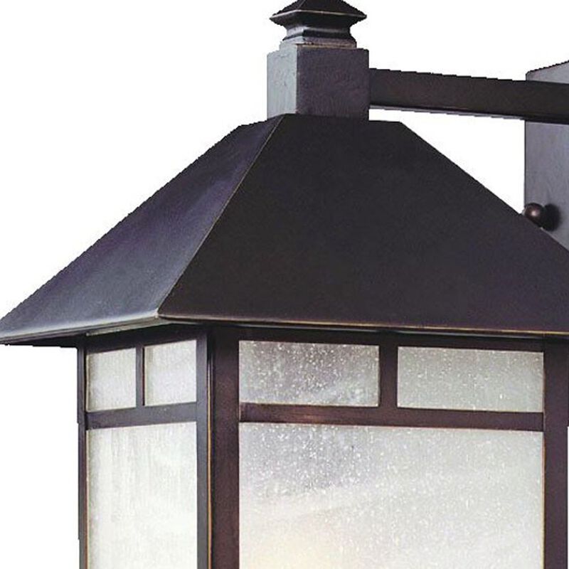 Weather Resistant Frosted Glass Outdoor Wall Lantern Fixture