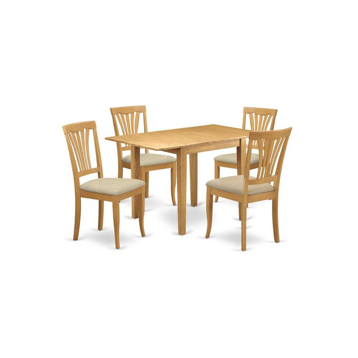 East West Furniture Dining Room Set Oak