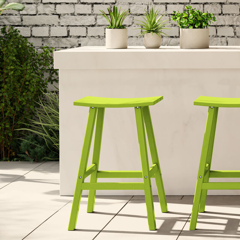 WestinTrends Westintrends 29" height Outdoor / Patio Saddle bar stool image number 1