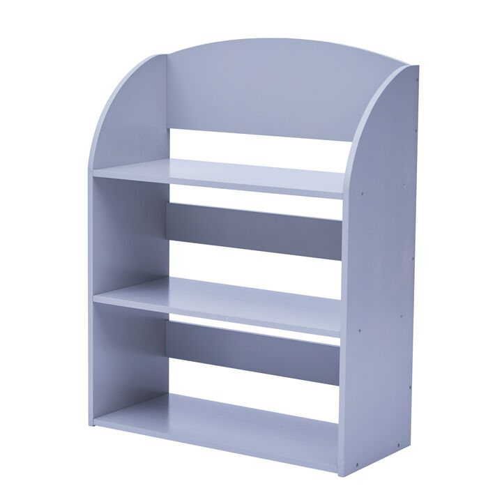 Fantasy Fields - Plain Kids  3  Shelf Bookcase - Grey