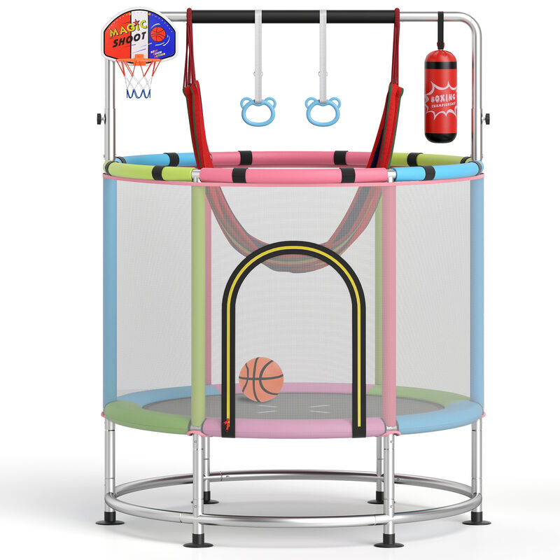 Kids Mini Trampoline Gift for Boys and Girls Ages 3 to 6 Years Old image number 0