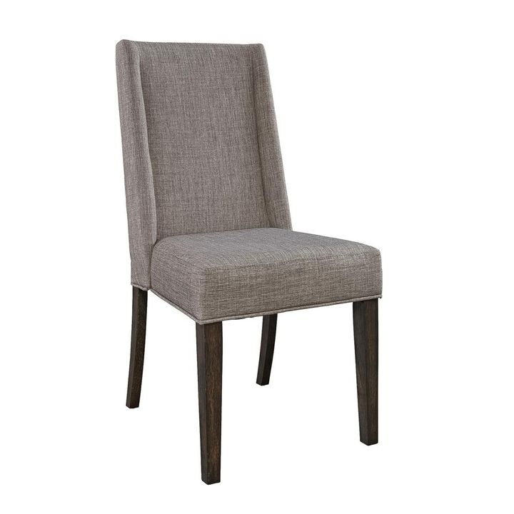Liberty Furniture Double Bridge Upholstered Side Chair (RTA)-Set of 2 in Dark Chestnut