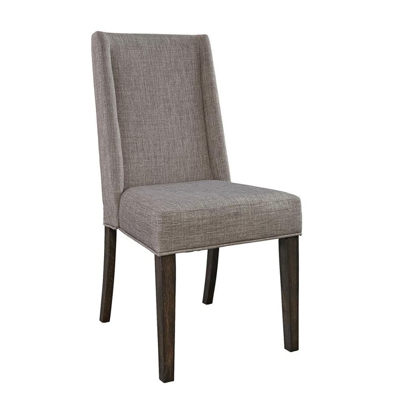 Liberty Furniture Double Bridge Upholstered Side Chair (RTA)-Set of 2 in Dark Chestnut image number 1