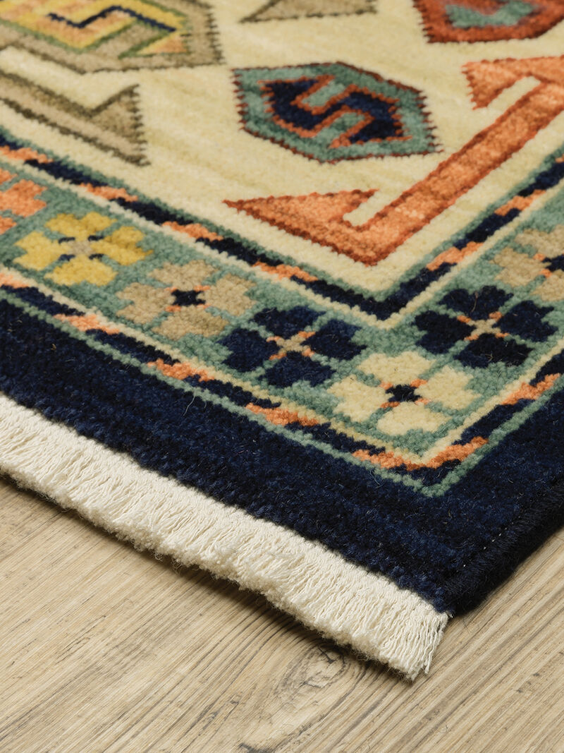 Lilihan 5'3" x 7'6" Blue Rug image number 1