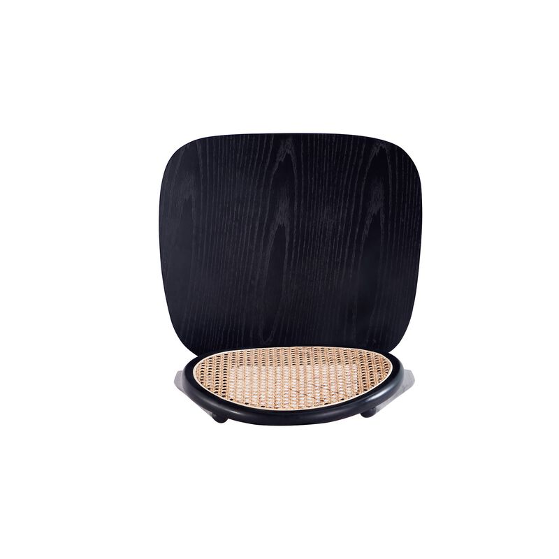 Versailles Black Round Dining Chairs (Set of 4)