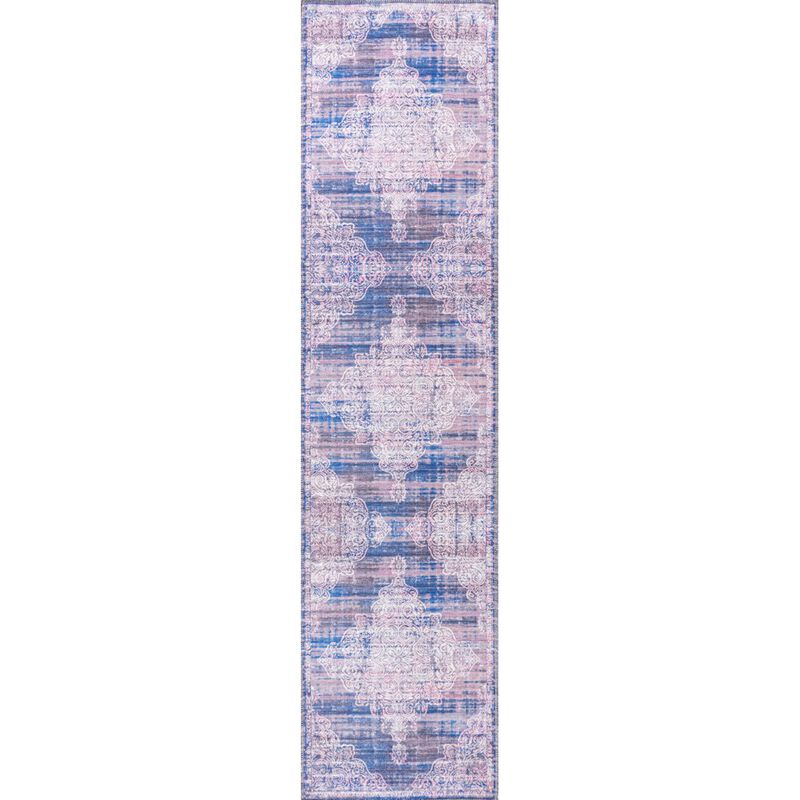 Regis Bohemian Medallion Machine-Washable Area Rug