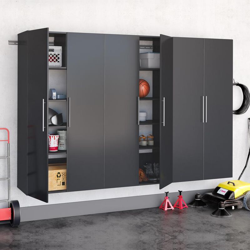 Prepac Black HangUps 108 Storage Cabinet Set E - 3pc