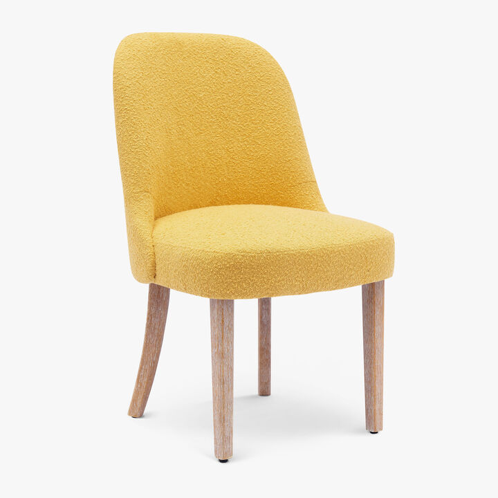 WestinTrends Genevieve Mid-Century Modern Upholstered Boucle Dining Chair