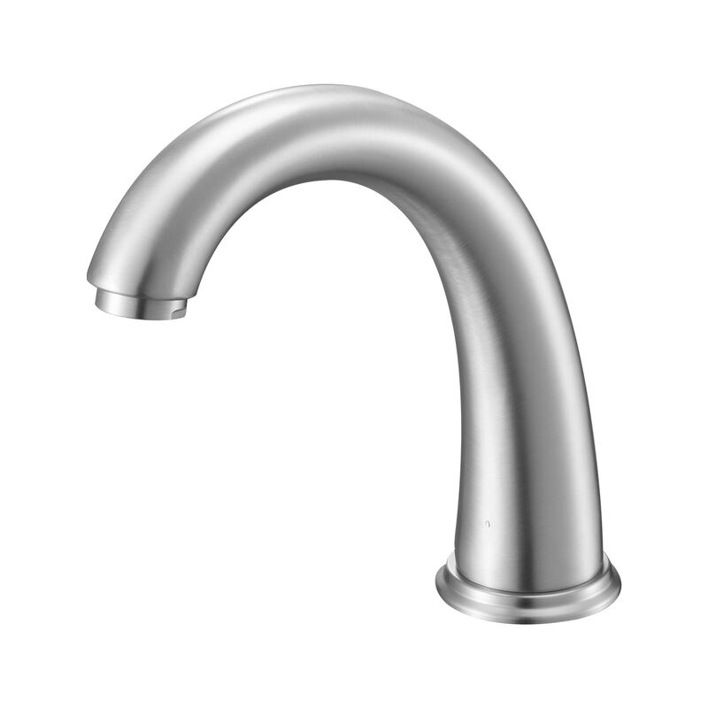 Deck Mount Roman Tub Faucet 3-Hole Waterfall Faucet with High Arc Gooseneck Spout-Brushed Nickel image number 8