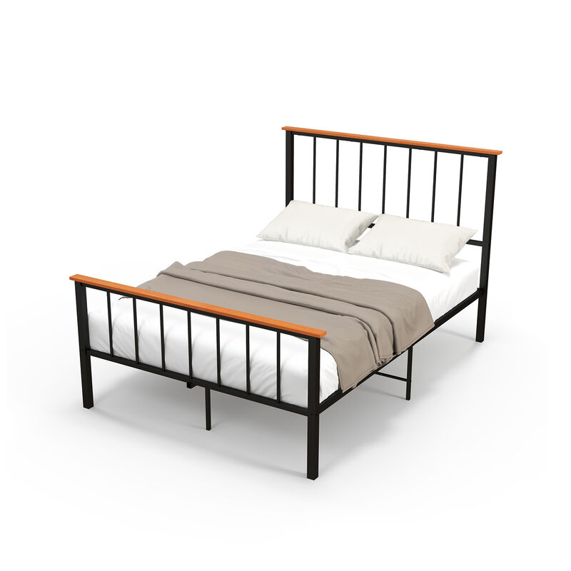 Bed Frame with Headboard and Footboard