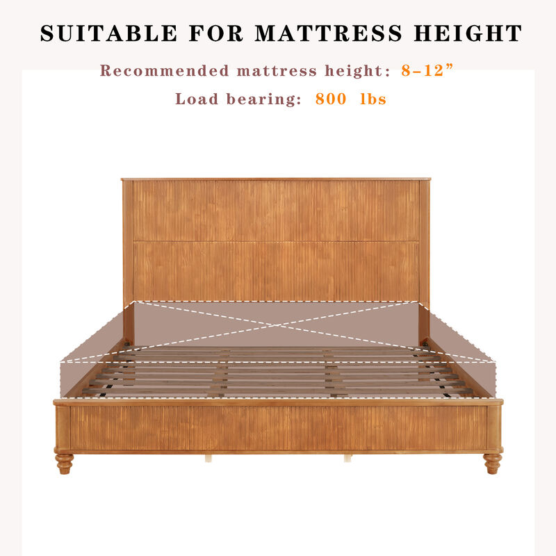 Zafblu King Platform Bed image number 5