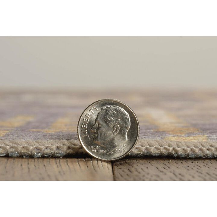 Linon Outdoor Washable Ocala Navy & Sand, Rug