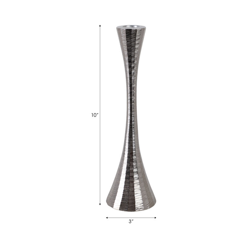 Etched Taper Candle Holder