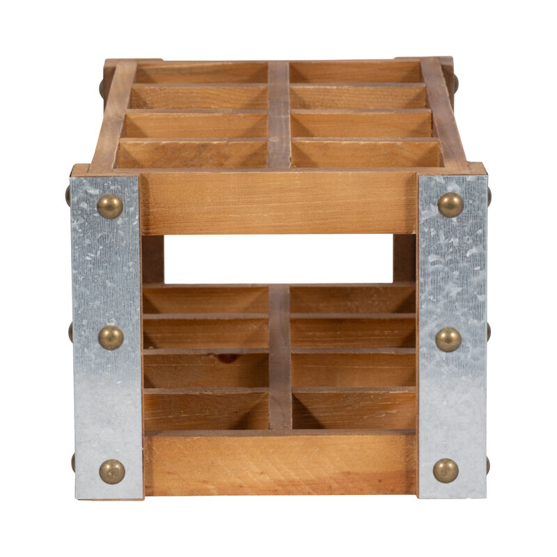 Wooden 8-Bottle Wine Rack image number 3